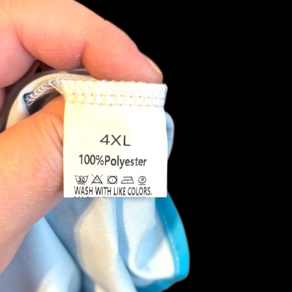 NWOT-Elegant Blue and White Maxi Dress - Picture 2 of 9